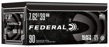 Black Pack Rifle, 7.62x39, 124 Grain, Full Metal Jacket, 2350 fps